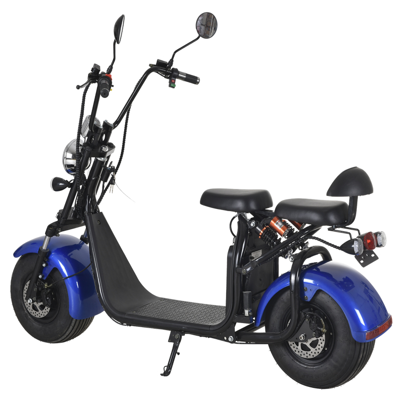 EEC/COC electric citycoco scooter with 2 seat electric vehicle 1000w C07A
