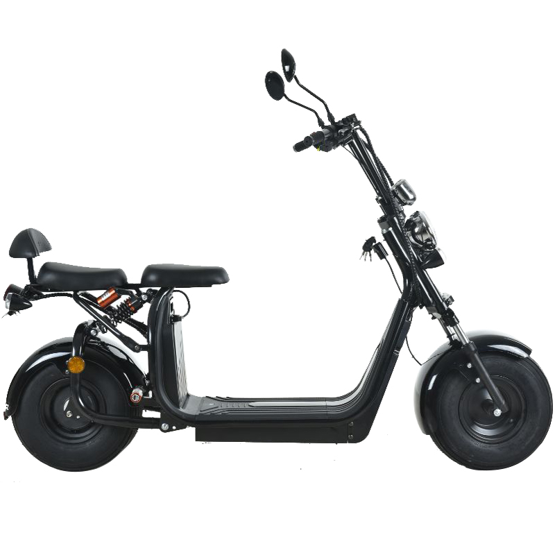 EEC/COC 1500W 60V20A Adult Electric Motorcycle Electric citycoco Scooter with doubel battery long distance  C07A-3